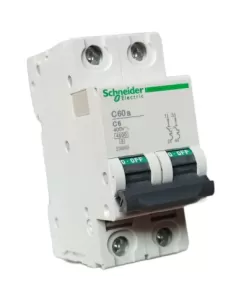 Interruptor automático Schneider C60A 4,5KA 2P 6A curva C 23863